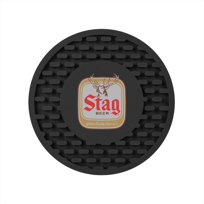 HST40014 Heavy Duty Round PVC Soft Rubber Coaster with Custom Imprint